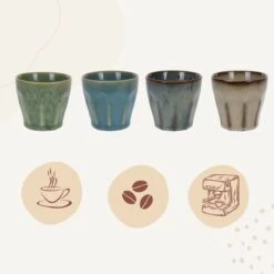 Orange85 Espresso Kopjes - Set Van 4 - Porselein - Hittebestendig - 90 Ml - Rond - Espresso - Mokken - Glazen - Koffiekopjes -Keukenheld Verkoopwinkel 1200x1200 1179