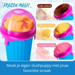 Frozen Magic Slushy Maker - Slush Puppy Maker - IJscrusher - Slush Puppy Beker - Slushy Puppy Maker - Slush Puppy Machine - Slush Maker - Slushy Cup - Tiktok - Bruin -Keukenheld Verkoopwinkel 1200x1200 1185
