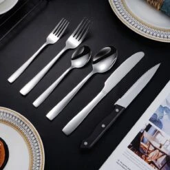 Deleca 12 Persoons Bestekset (72-delig) - Lepels, Messen, Vorken & Steakmessen - Vaatwasserbestendig - Zilver / RVS 12 Deleca 12 Persoons Bestekset (72-delig) - Lepels, Messen, Vorken & Steakmessen - Vaatwasserbestendig - Zilver / RVS -Keukenheld Verkoopwinkel 1200x1200 15