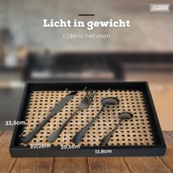 LaCardia Bestekset Glans Zwart – 24-delig Bestek – 6 Persoons – Bestek Zwart Voor 6 Personen -Keukenheld Verkoopwinkel 1200x1200 2