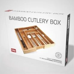 Gadgy Uitschuifbare Bestekbak - Uitschuifbare Bestekcassette Hout - Besteklade - Ladeverdeler - 6/8 Vakken - Bamboe -Keukenheld Verkoopwinkel 1200x1200 202