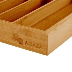 ACAZA Uitschuifbare Bestekbak In Bamboe Hout, Besteklade Met 7 Tot 9 Vakken, Ladeverdeler, Opbergbak, Bestekcassette, Verstelbaar -Keukenheld Verkoopwinkel 1200x1200 221