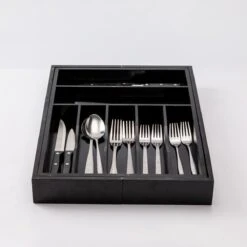 Merkloos Decopatent® Uitschuifbaar Bestekbak - Besteklade - 7 Vaks -> Uitschuifbaar Naar 9 Vakken - Bestekbakken Organizer - Bamboe - Zwart -Keukenheld Verkoopwinkel 1200x1200 228