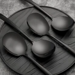 House Of Husk® Opscheplepel Set - Zwart - Serveerlepel - Groetelepel - Aardappellepel - 21cm - RVS - 4 Stuks 8 House Of Husk® Opscheplepel Set - Zwart - Serveerlepel - Groetelepel - Aardappellepel - 21cm - RVS - 4 Stuks -Keukenheld Verkoopwinkel 1200x1200 232