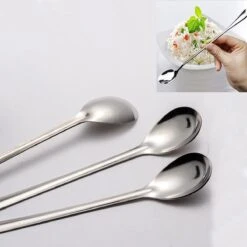 Latte Machiato Lepels – RVS Lange Yoghurt, Dessert Of Koffie Lepeltjes – KELERINO. - Set Van 12 Stuks -Keukenheld Verkoopwinkel 1200x1200 266