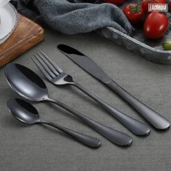 LaCardia Bestekset Glans Zwart – 24-delig Bestek – 6 Persoons – Bestek Zwart Voor 6 Personen -Keukenheld Verkoopwinkel 1200x1200 4
