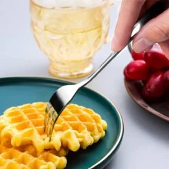 House Of Husk® Gebaksvorkjes - Dessertvorken - Taartvorkjes - Cocktailvorken - Klein Vorkjes - 12 Stuks - RVS - Zilver -Keukenheld Verkoopwinkel 1200x1200 408