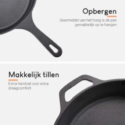 Ocina Gietijzeren Pan – ø30,5cm - Skillet - Koekenpan – Hapjespan – Koekenpan Inductie – Koekenpannenset - Gietijzeren Pan Bbq - Gietijzer 11 Ocina Gietijzeren Pan – ø30,5cm - Skillet - Koekenpan – Hapjespan – Koekenpan Inductie – Koekenpannenset - Gietijzeren Pan Bbq - Gietijzer -Keukenheld Verkoopwinkel 1200x1200 411