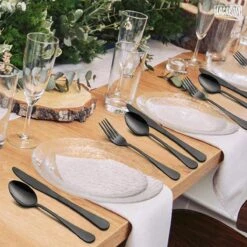 LaCardia Bestekset Glans Zwart – 24-delig Bestek – 6 Persoons – Bestek Zwart Voor 6 Personen -Keukenheld Verkoopwinkel 1200x1200 5