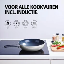 BRABANTIA INDU+ Wokpan - Keramische Antiaanbaklaag - Ø 28 Cm - Inductie - Pfas Vrij -Keukenheld Verkoopwinkel 1200x1200 531