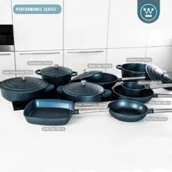 Westinghouse Performance Series - Wokpan Inductie - 28cm Luxe Wok Met Deksel - Blauw - Geschikt Voor Alle Warmtebronnen -Keukenheld Verkoopwinkel 1200x1200 540