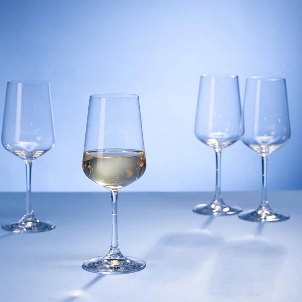 Villeroy & Boch Ovid Witte Wijnglas - 4 Stuks - Glas 2 Villeroy & Boch Ovid Witte Wijnglas - 4 Stuks - Glas - Afbeelding 2