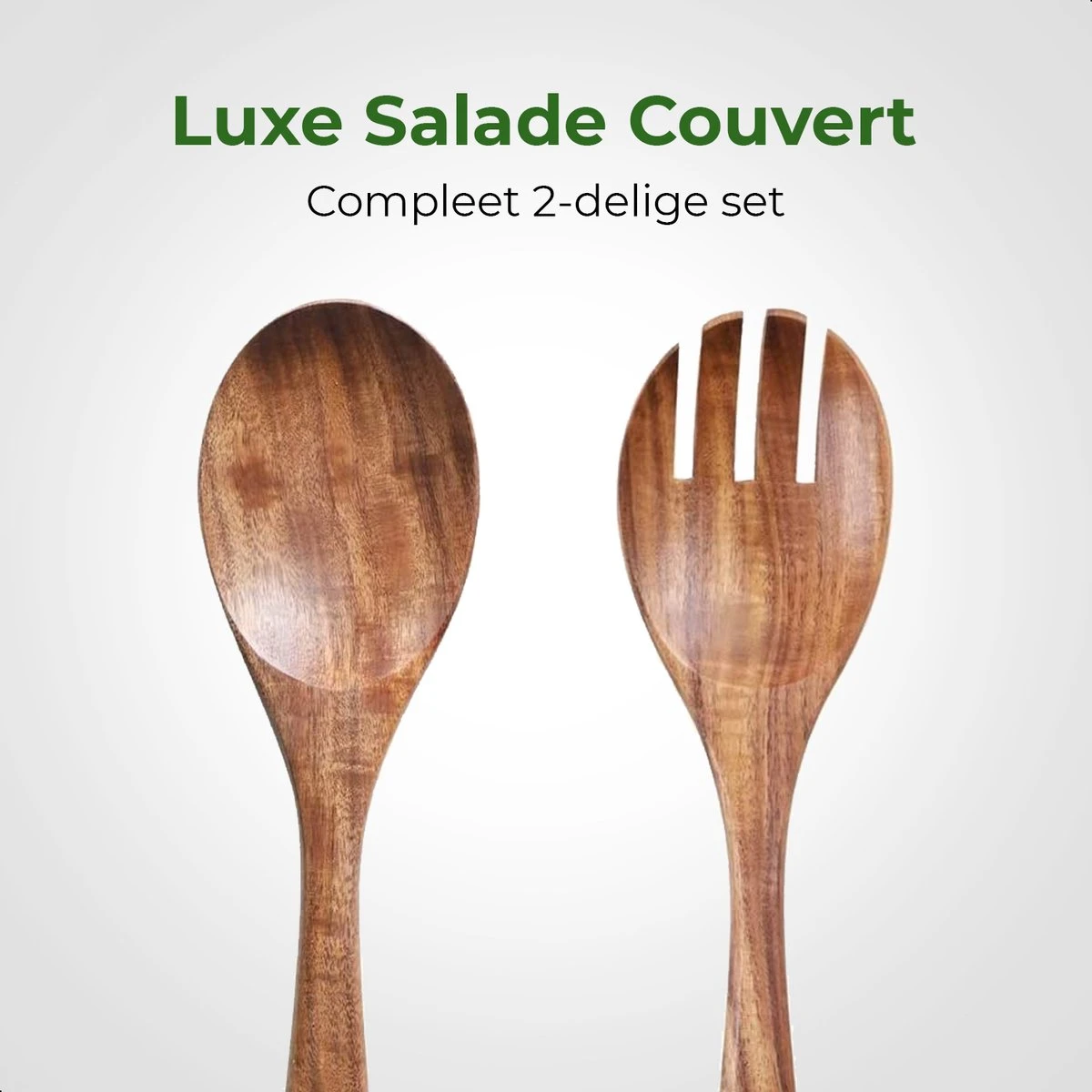 Dayshake Olijfhouten Slabestek 2-delig - Luxe Slacouvert - Duurzaam Salade Bestek - Saladebestek - Vaatwasserbestendig 3 Dayshake Olijfhouten Slabestek 2-delig - Luxe Slacouvert - Duurzaam Salade Bestek - Saladebestek - Vaatwasserbestendig - Afbeelding 3