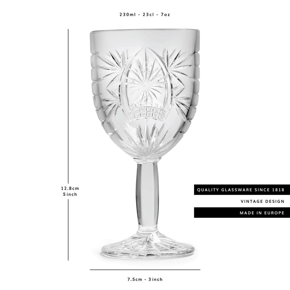 Libbey Wijnglas Atik - 230 Ml / 23 Cl - 6 Stuks - Ster Motief - Vaatwasserbestendig - Hoge Kwaliteit 4 Libbey Wijnglas Atik - 230 Ml / 23 Cl - 6 Stuks - Ster Motief - Vaatwasserbestendig - Hoge Kwaliteit - Afbeelding 4