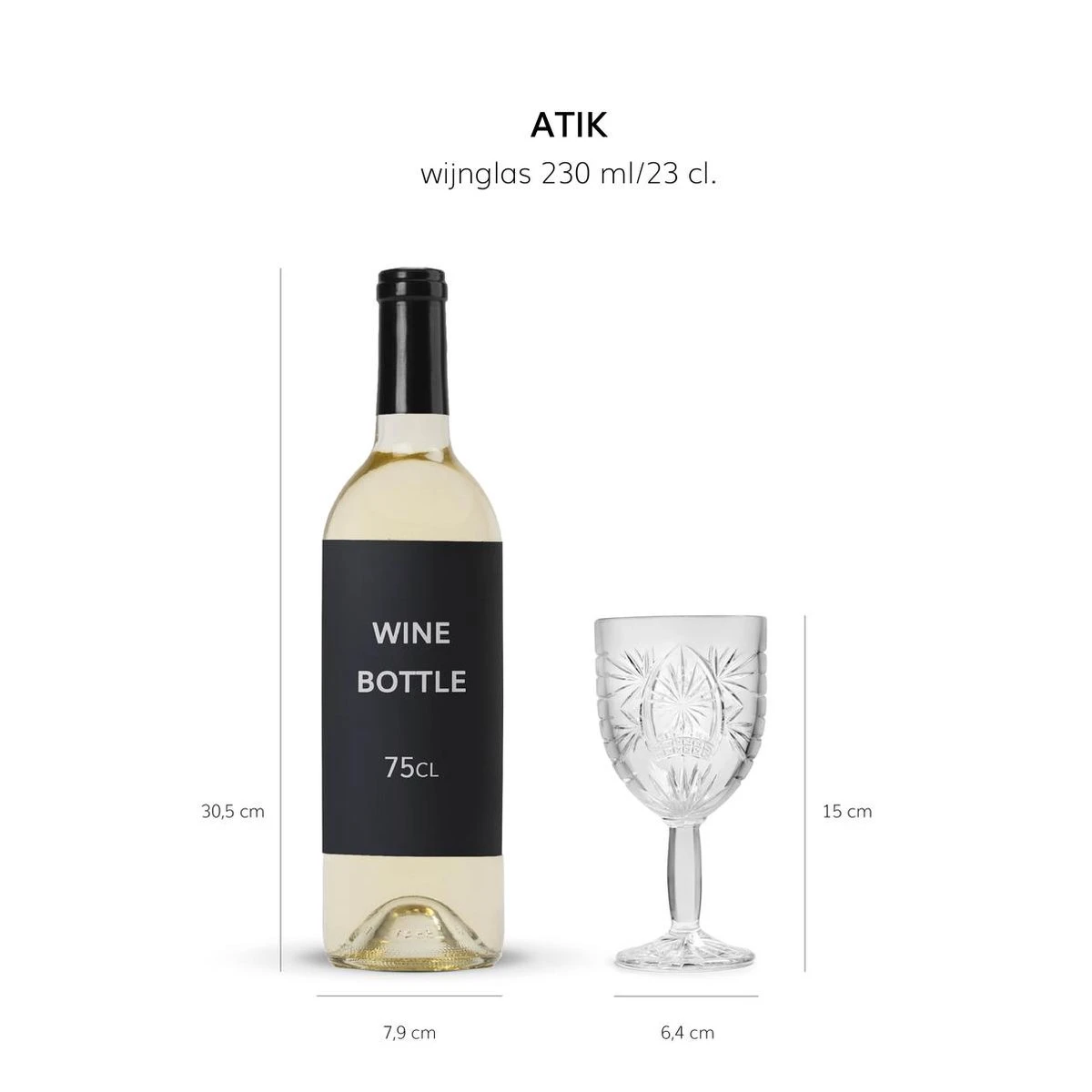 Libbey Wijnglas Atik - 230 Ml / 23 Cl - 6 Stuks - Ster Motief - Vaatwasserbestendig - Hoge Kwaliteit 6 Libbey Wijnglas Atik - 230 Ml / 23 Cl - 6 Stuks - Ster Motief - Vaatwasserbestendig - Hoge Kwaliteit - Afbeelding 6