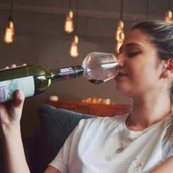 MikaMax Wijnfles Glas XXL - Groot Wijnglas - Past Standaard Kurk Op - 750ml -Keukenheld Verkoopwinkel 1200x1200 641