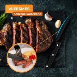 Strex Bestekset 6 Persoons - Zwart - 36-delig - Roestvrij Staal - Lepels, Messen, Vorken En Steakmessen - Hoogwaardige Kwaliteit 15 Strex Bestekset 6 Persoons - Zwart - 36-delig - Roestvrij Staal - Lepels, Messen, Vorken En Steakmessen - Hoogwaardige Kwaliteit -Keukenheld Verkoopwinkel 1200x1200 65