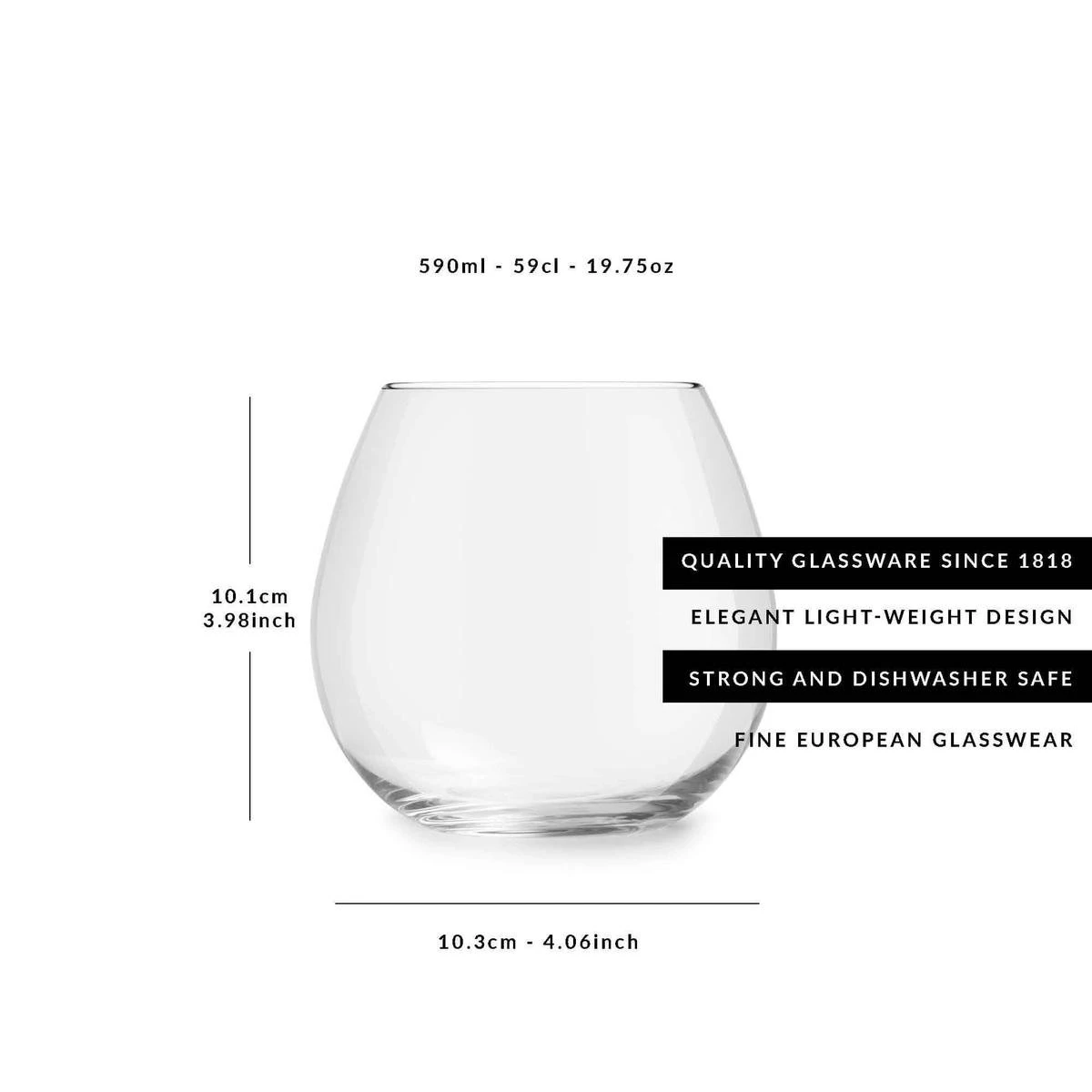 Libbey Wijnglas Cami Rood - 590 Ml / 59 Cl - 6 Stuks - Vaatwasserbestendig - Geen Voetje - Zonder Steel - Modern Trendy 4 Libbey Wijnglas Cami Rood - 590 Ml / 59 Cl - 6 Stuks - Vaatwasserbestendig - Geen Voetje - Zonder Steel - Modern Trendy - Afbeelding 4