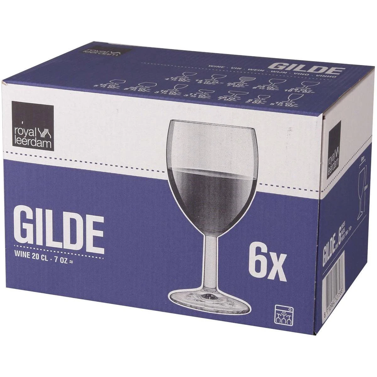 Royal Leerdam Gilde Wijnglas 20 Cl - 6 Stuks 6 Royal Leerdam Gilde Wijnglas 20 Cl - 6 Stuks - Afbeelding 6