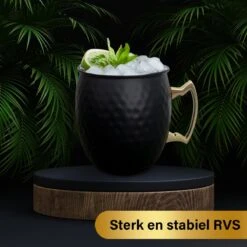 Moscow Mule Bekers Premium – Cocktail Glazen - Cocktail Set – Koperen Beker Set 4x Zwart - Luxe Giftset Cadeau -Keukenheld Verkoopwinkel 1200x1200 735