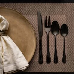 OEC Kitchen Bestekset 36-delig - Zwart - 6 Persoons - Steakmessen - Messen - Vorken - Lepels - RVS 11 OEC Kitchen Bestekset 36-delig - Zwart - 6 Persoons - Steakmessen - Messen - Vorken - Lepels - RVS -Keukenheld Verkoopwinkel 1200x1200 80