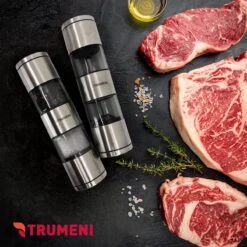 TRUMENI Dubbelzijdige Peper En Zoutmolen Set Inclusief Houder - Handmatige Pepermolen Met Instelbare Maalgraad - 2 Stuks Kruidenmolens 14 TRUMENI Dubbelzijdige Peper En Zoutmolen Set Inclusief Houder - Handmatige Pepermolen Met Instelbare Maalgraad - 2 Stuks Kruidenmolens -Keukenheld Verkoopwinkel 1200x1200 830