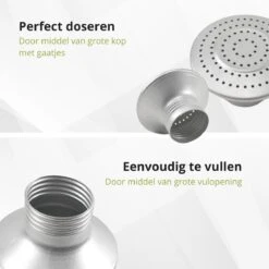 Veluw Zoutstrooier Aluminium - Professionele Zoutstrooier Horeca - Met Schroefdop - Ø8x(H)19,5cm 8 Veluw Zoutstrooier Aluminium - Professionele Zoutstrooier Horeca - Met Schroefdop - Ø8x(H)19,5cm -Keukenheld Verkoopwinkel 1200x1200 882