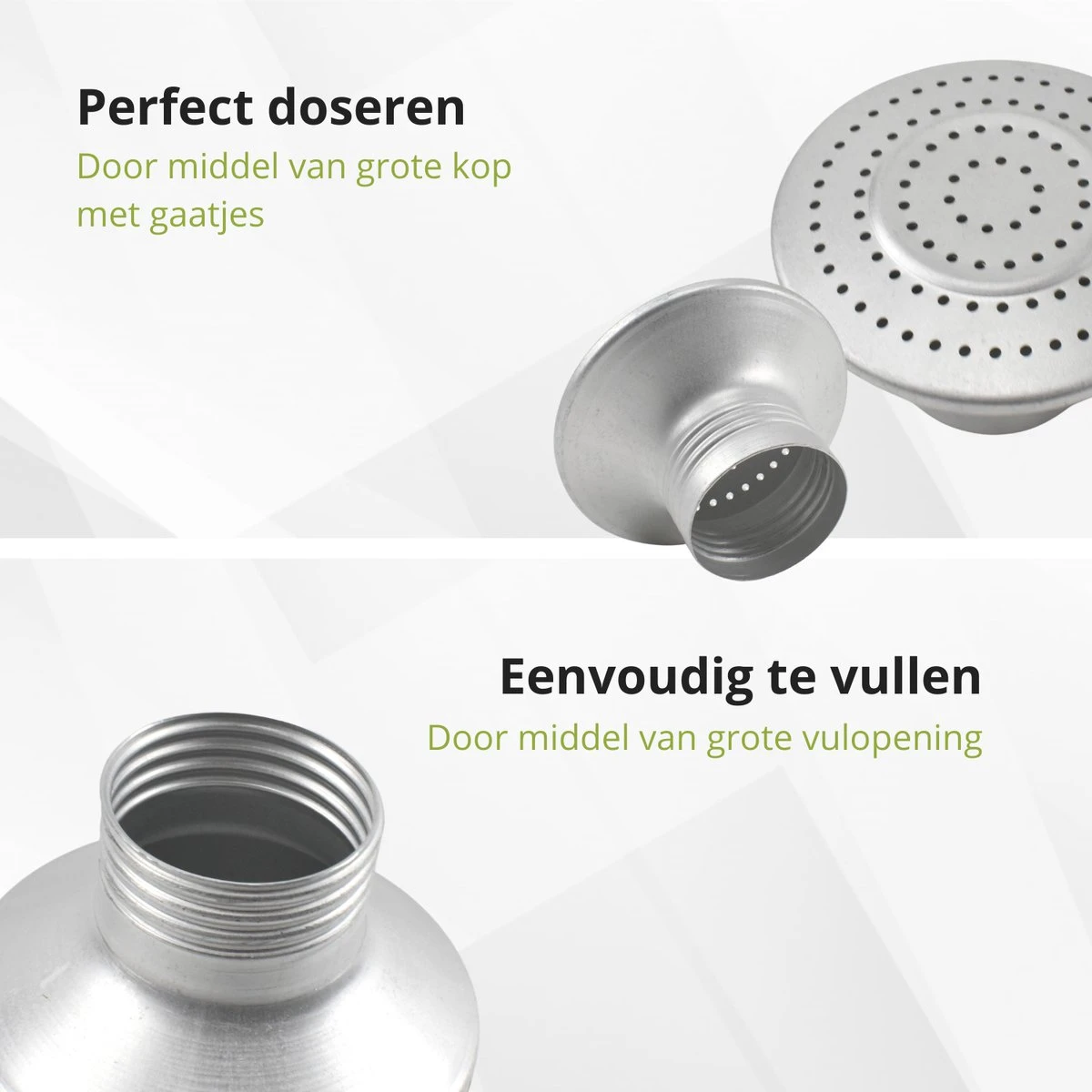 Veluw Zoutstrooier Aluminium - Professionele Zoutstrooier Horeca - Met Schroefdop - Ø8x(H)19,5cm 3 Veluw Zoutstrooier Aluminium - Professionele Zoutstrooier Horeca - Met Schroefdop - Ø8x(H)19,5cm - Afbeelding 3