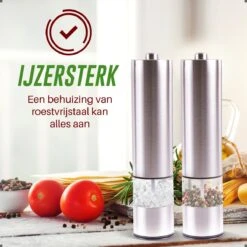 Peper En Zoutmolen Set - Elektrisch - Pepermolen - Zoutmolen - Set Van 2 Stuks -Keukenheld Verkoopwinkel 1200x1200 891