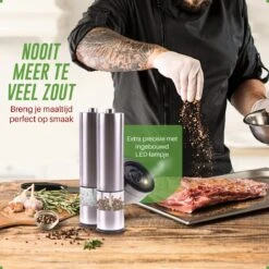 Peper En Zoutmolen Set - Elektrisch - Pepermolen - Zoutmolen - Set Van 2 Stuks -Keukenheld Verkoopwinkel 1200x1200 893