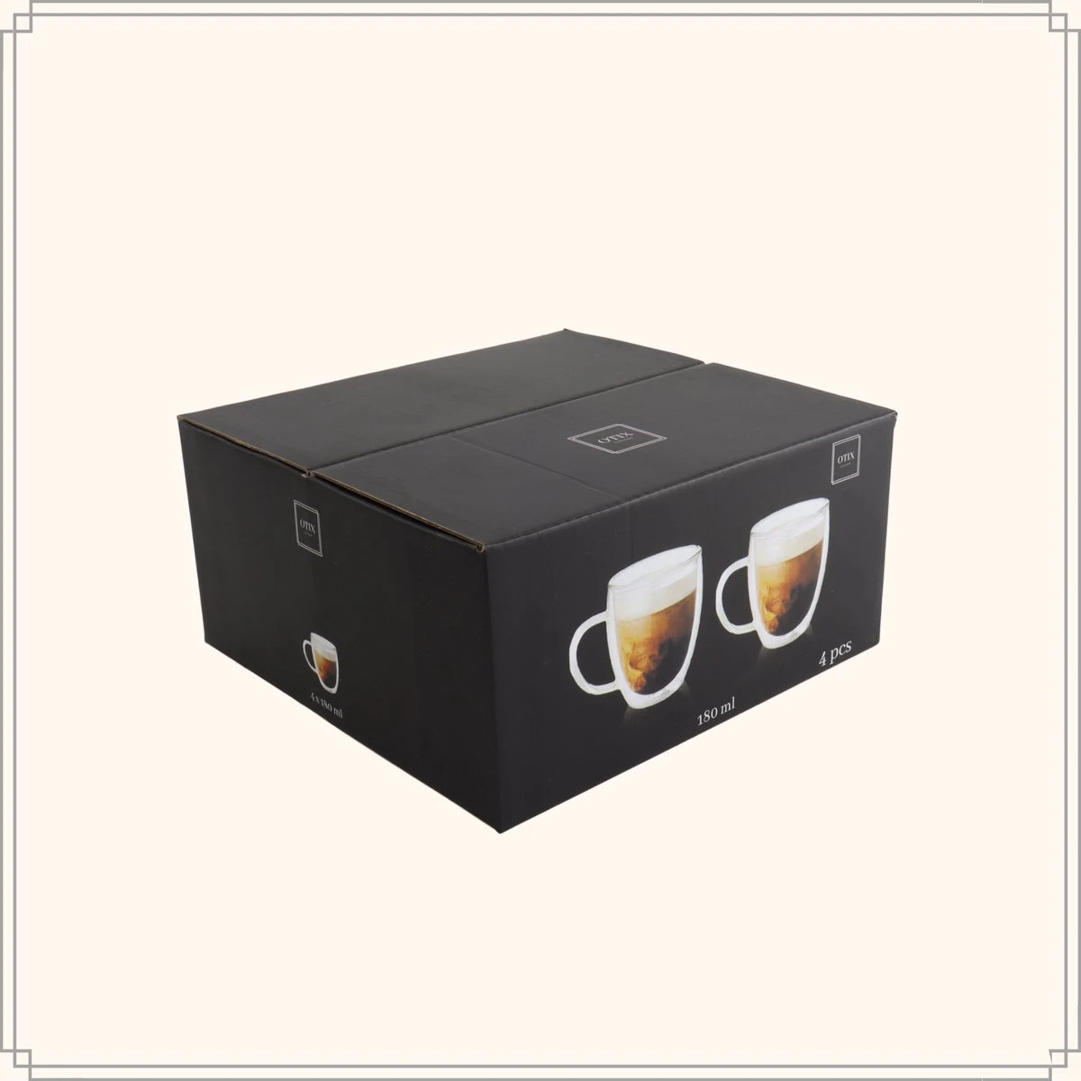 OTIX Dubbelwandige Koffieglazen - Koffiekopjes - 180 Ml - Set Van 4 - Transparant - Latte Macchiato Glazen 9 OTIX Dubbelwandige Koffieglazen - Koffiekopjes - 180 Ml - Set Van 4 - Transparant - Latte Macchiato Glazen - Afbeelding 9