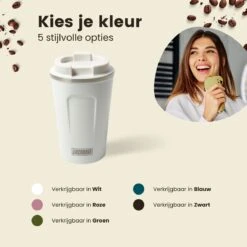 LaCardia Koffiebeker To Go Premium Wit – Thermosbeker – Theebeker – 380ML – Herbruikbaar 14 LaCardia Koffiebeker To Go Premium Wit – Thermosbeker – Theebeker – 380ML – Herbruikbaar -Keukenheld Verkoopwinkel 1200x1200 938