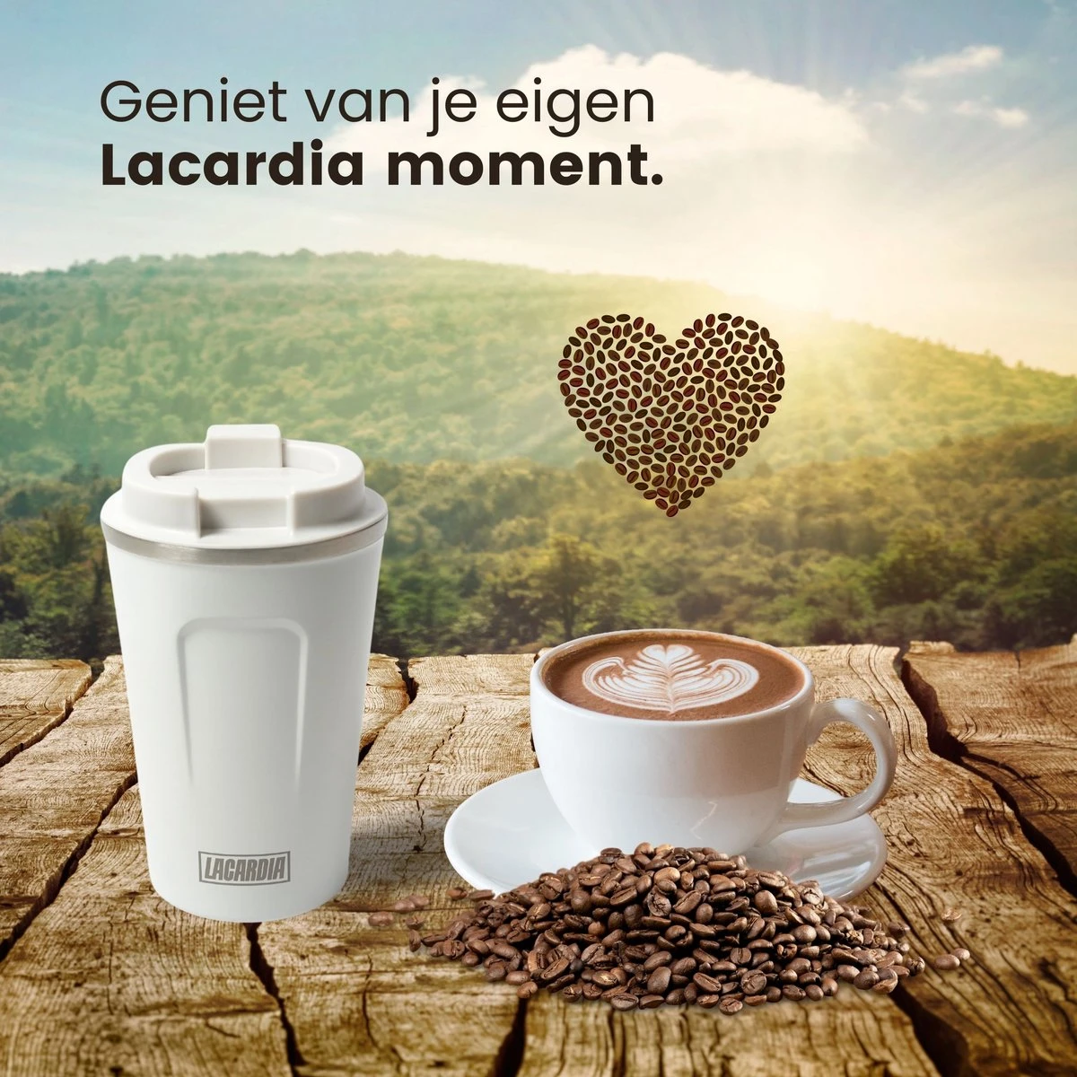 LaCardia Koffiebeker To Go Premium Wit – Thermosbeker – Theebeker – 380ML – Herbruikbaar 7 LaCardia Koffiebeker To Go Premium Wit – Thermosbeker – Theebeker – 380ML – Herbruikbaar - Afbeelding 7