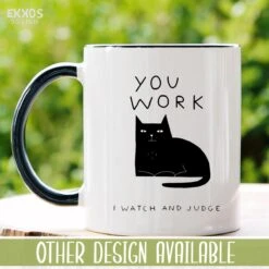I Work Hard Kat Mok - Katten - Juf Cadeau - Meester Cadeau - Verjaardagscadeau - Cadeau - Verjaardag Cadeau Man - Cadeau Voor Man - Cadeau Voor Vrouw - Mokken - Theeglazen - Koffiekopjes -Keukenheld Verkoopwinkel 1200x1200 955