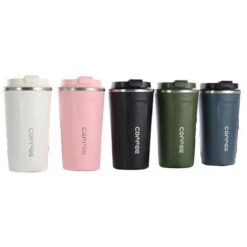 Koffiebeker To Go | Lekvrije Thermosbeker | Thermosfles | RVS Reisbeker | Dubbelwandige Travel Mug | 380 Ml | Zwart -Keukenheld Verkoopwinkel 1200x1200 959