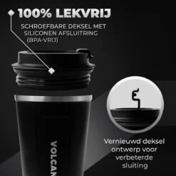 Volcan RVS Koffiebeker To Go - Thermosbeker - Theebeker - Coffee - Zwart 13 Volcan RVS Koffiebeker To Go - Thermosbeker - Theebeker - Coffee - Zwart -Keukenheld Verkoopwinkel 1200x1200 996