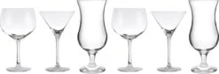 Orange85 Cocktail Glazen - Gin - Martini - Pina Colada - Set Van 6