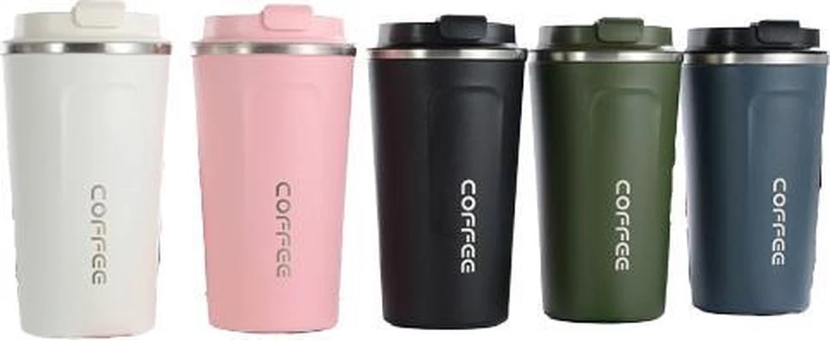 Koffiebeker To Go | Lekvrije Thermosbeker | Thermosfles | RVS Reisbeker | Dubbelwandige Travel Mug | 380 Ml | Blauw 4 Koffiebeker To Go | Lekvrije Thermosbeker | Thermosfles | RVS Reisbeker | Dubbelwandige Travel Mug | 380 Ml | Blauw - Afbeelding 4