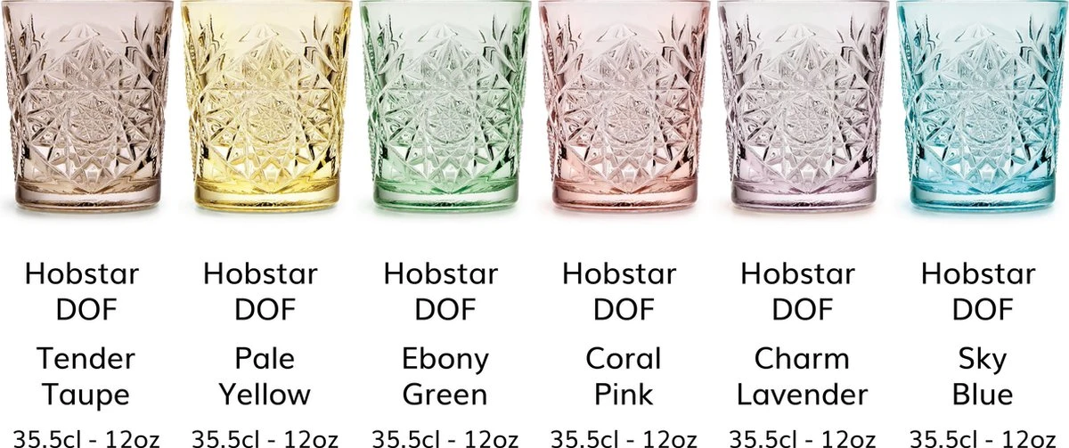 Libbey Drinkglas Hobstar Ebony Green – 355 Ml/ 35,5 Cl - 6 Stuks - Vintage Design - Vaatwasserbestendig - Hoge Kwaliteit 5 Libbey Drinkglas Hobstar Ebony Green – 355 Ml/ 35,5 Cl - 6 Stuks - Vintage Design - Vaatwasserbestendig - Hoge Kwaliteit - Afbeelding 5