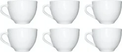Merkloos Koffie Kopjes – Koffiekopjes – Koffiemokken – Cappuccino – Set Van 6 – Porselein – 250 Ml – Wit 9 Merkloos Koffie Kopjes – Koffiekopjes – Koffiemokken – Cappuccino – Set Van 6 – Porselein – 250 Ml – Wit -Keukenheld Verkoopwinkel 1200x511
