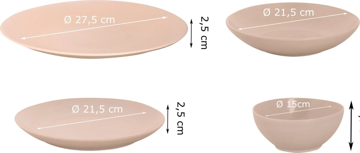 Mammoet Serviesset Spirit Stoneware 6-persoons 24-delig Offwhite 3 Mammoet Serviesset Spirit Stoneware 6-persoons 24-delig Offwhite - Afbeelding 3