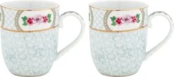 Pip Studio Blushing Birds White - Set Van 2 Mokken 145 Ml - Porselein -Keukenheld Verkoopwinkel 1200x535