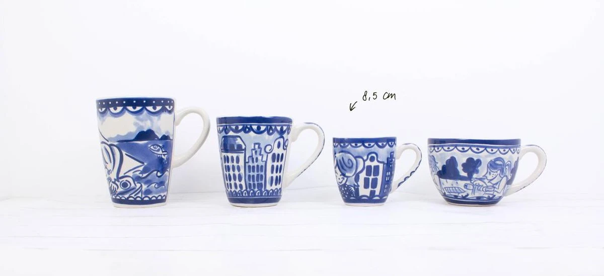 Blond Amsterdam Delfts Blond Minimok - 'Kussend' - Aardewerk 4 Blond Amsterdam Delfts Blond Minimok - 'Kussend' - Aardewerk - Afbeelding 4