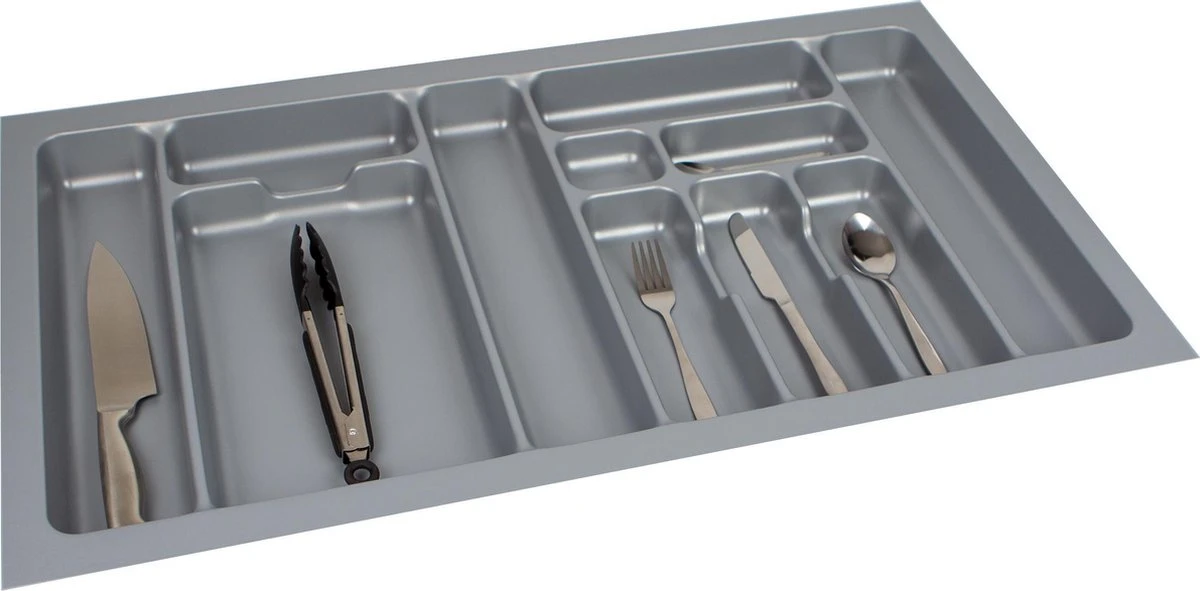 Culinorm Storex Bestekbak - Besteklade 84 Cm Breed X 49 Cm Diep - Grijs 1 Culinorm Storex Bestekbak - Besteklade 84 Cm Breed X 49 Cm Diep - Grijs