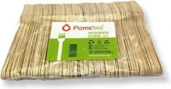 Pomebio Houten Wegwerp Bestek - Vork - 100 Stuks - FSC Hout - 165mm - Wegwerp Vork - Houten Vork - FSC-Gecertificeerde Houten Vork - Duurzaam Vork - Wegwerp Bestek -Keukenheld Verkoopwinkel 1200x628