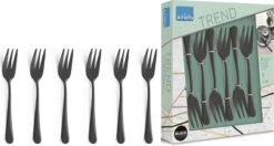 Amefa Taartvorkjes - 6 Stuks - Zwart -Keukenheld Verkoopwinkel 1200x639 1