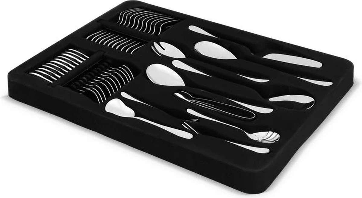 Bestekset 12 Persoons - 72-delig - Vaatwasserbestendig - Edelstaal - Roestvrijstaal 4 Bestekset 12 Persoons - 72-delig - Vaatwasserbestendig - Edelstaal - Roestvrijstaal - Afbeelding 4