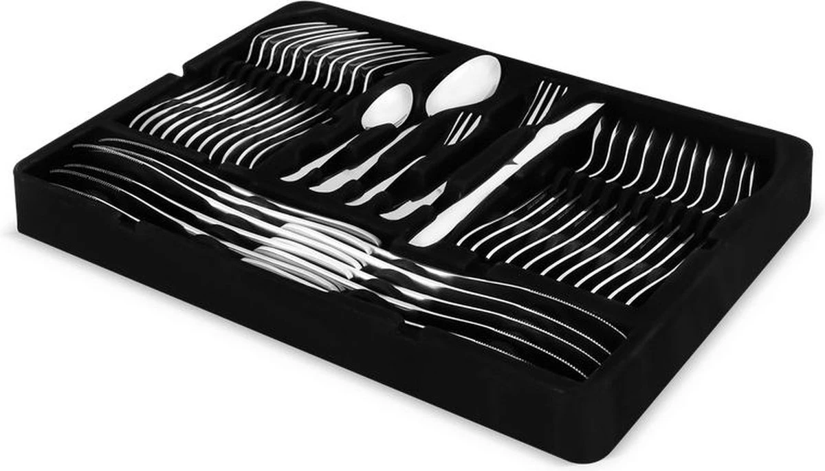 Bestekset 12 Persoons - 72-delig - Vaatwasserbestendig - Edelstaal - Roestvrijstaal 1 Bestekset 12 Persoons - 72-delig - Vaatwasserbestendig - Edelstaal - Roestvrijstaal