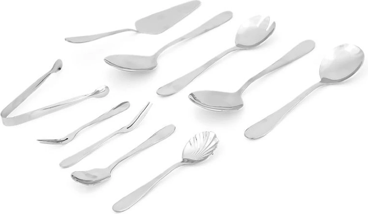 Bestekset 12 Persoons - 72-delig - Vaatwasserbestendig - Edelstaal - Roestvrijstaal 2 Bestekset 12 Persoons - 72-delig - Vaatwasserbestendig - Edelstaal - Roestvrijstaal - Afbeelding 2