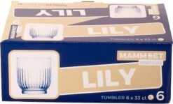 Mammoet Waterglas Lily 33 Cl Transparant 6 Stuk(s) -Keukenheld Verkoopwinkel 1200x723